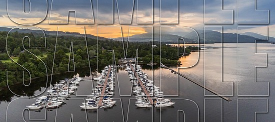 Sunset at Cameron House Marina Loch Lomond