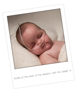 baby boy photography session with oxygen
