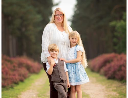 Family outdoor photo session in the forest