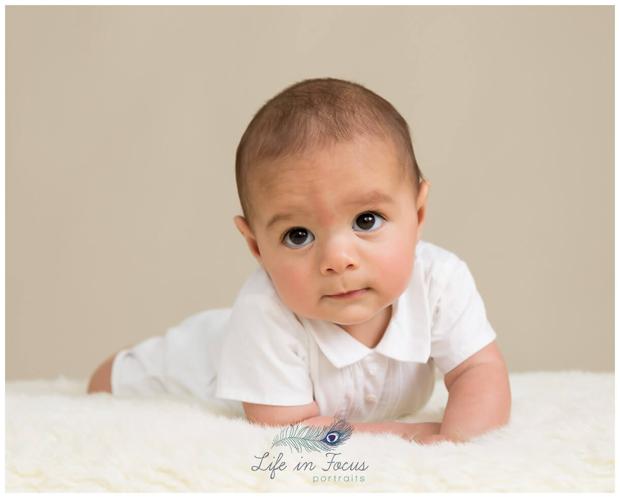 Tummy time baby milestone sessions Life Focus Portraits baby photography Cardross Dumbarton
