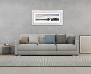 beautiful framed wedding photo Loch Lomond sunset Life in Focus Portraits wedding photography Helensburgh & Loch Lomond