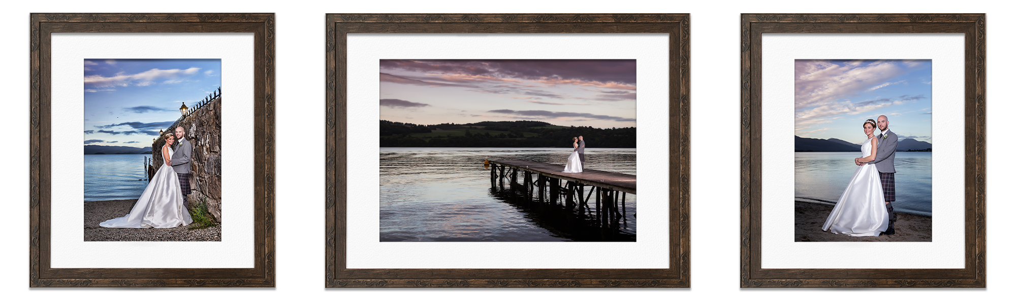 framed-wedding-photos-newly-married-husband-and-wife-duck-bay-marina-hotel-loch-lomondside-Life-in-Focus-Portraits-wedding-photographer-Helensburgh-Balloch-Luss-Loch-Lomond