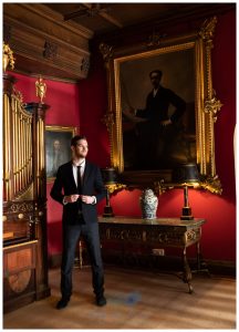 wedding photo Groom stately home Castle wedding Scotland Life in Focus Portraits wedding photography Loch Lomond