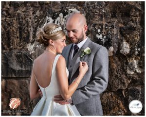 Award winning wedding photos Bride and Groom Duck Bay Hotel Life in Focus Portraits award winning wedding photographer Rhu Helensburgh Loch Lomond