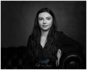 Black and white portrait of hotel staff member Life in Focus Portraits commercial photography Rhu Helensburgh