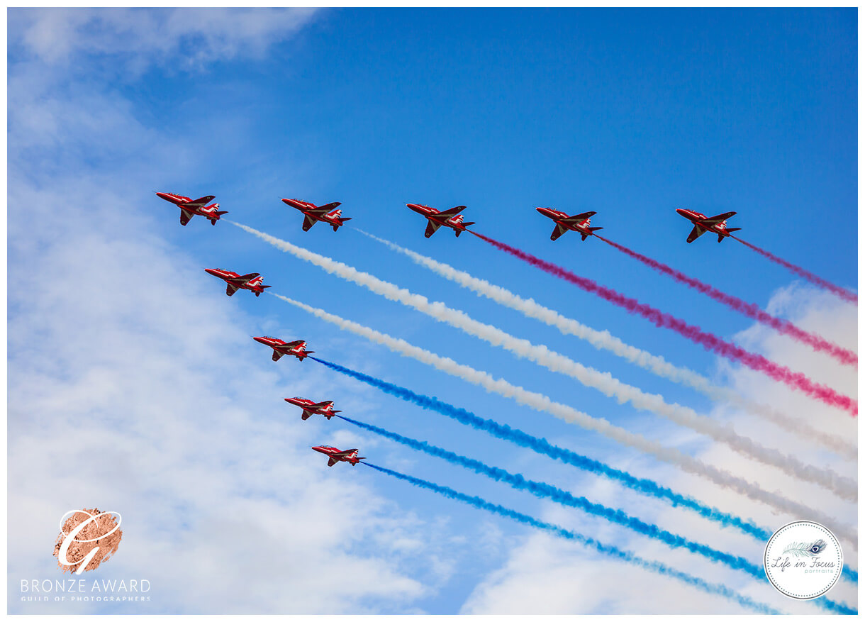 Red Arrrows Scottish Air Show Life in Focus Portraits award winning photographer Helensburgh