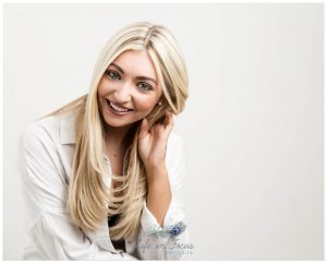 relaxed portrait of dumbarton dance teacher Life in Focus Portraits personal branding photography Rhu photo studio